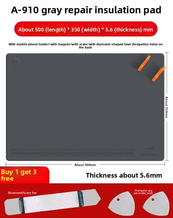 Repair Mat Mobile Phone Repair Work Mat High Temperature Solder Workbench Insulation Mat Silicone Workbench Mat Table Mat Laptop Mobile Phone Repair tools