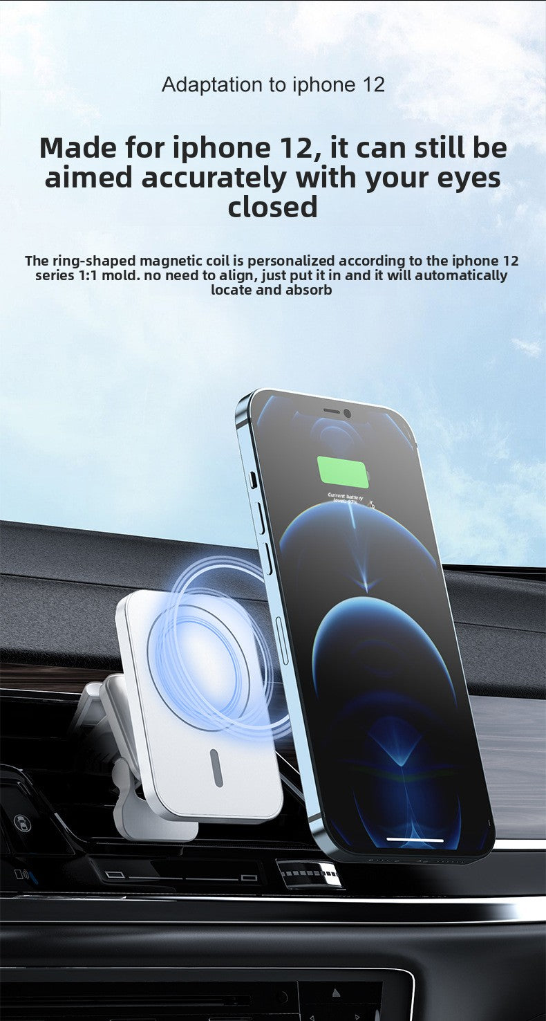 Car magnetic wireless charger 15W magsafe fast charging  for Apple iPhone14 mobile phone charger