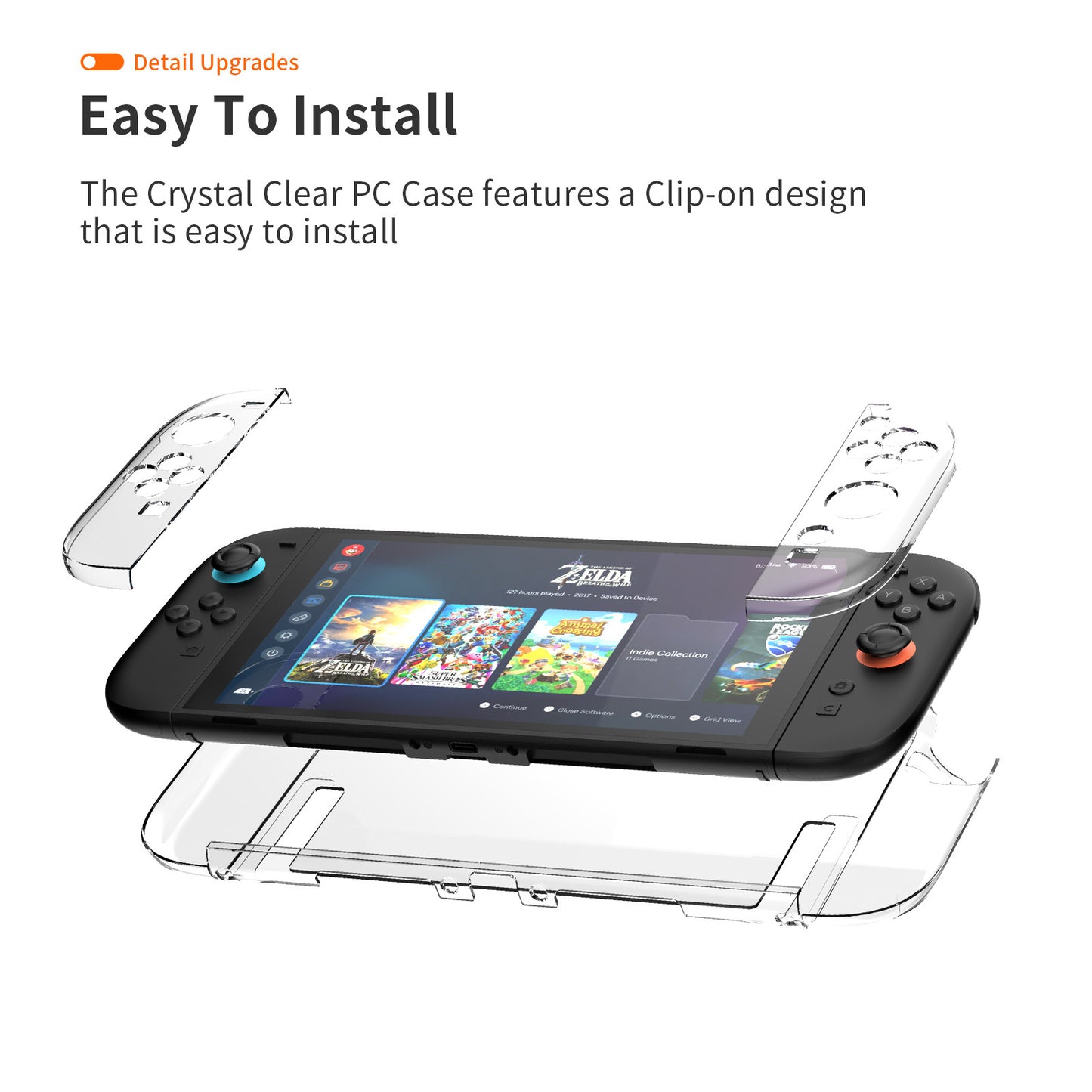 Suitable for Nintendo switch2 generation protective case ns2 transparent crystal box NS2 game console split all-inclusive case
