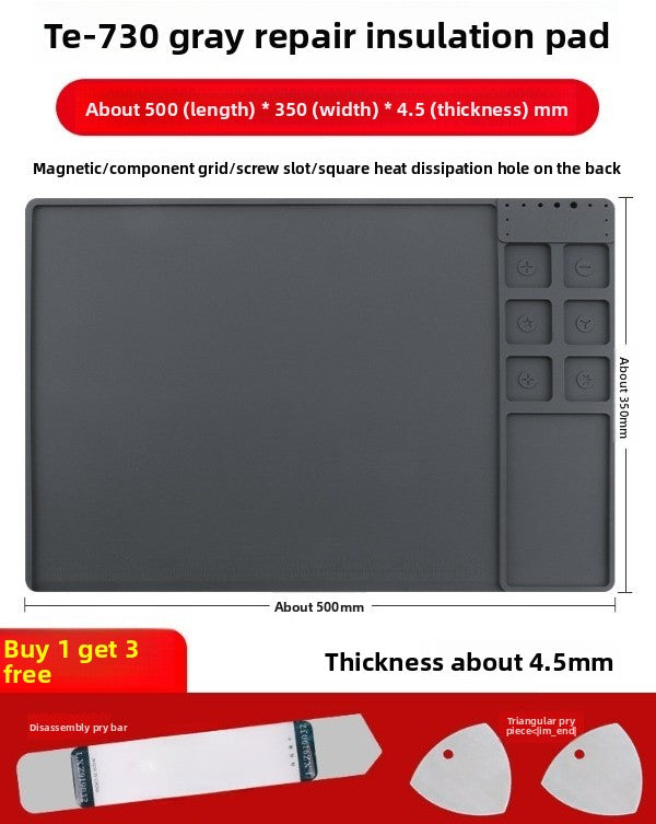 Repair Mat Mobile Phone Repair Work Mat High Temperature Solder Workbench Insulation Mat Silicone Workbench Mat Table Mat Laptop Mobile Phone Repair tools