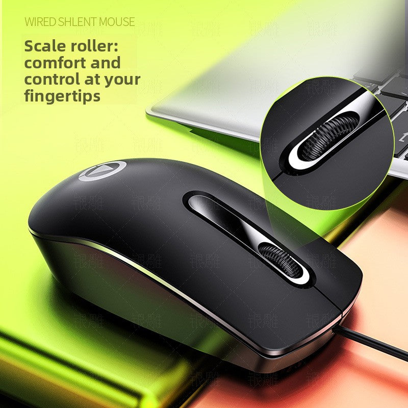 Silver Condor G9 office game wired mouse, pink weighted laptop accessories