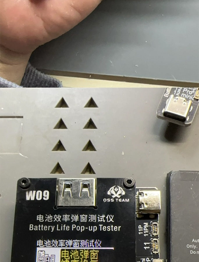 Battery Life Pop-up Tester for iPhone Mobile Phone Battery Change Efficiency Card Bug Repair Bounce Window Instrument Battery Free Cable Laptop Mobile Phone Repair tools