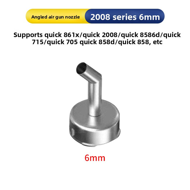 Universal air nozzle 861/2008/850 Elbow Oblique mouth Straight mouth Straight wind Round air gun nozzle Mobile phone special air gun nozzle Phone Repair tools