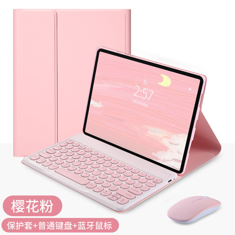 Suitable for Redmi Tablet SE 11 inch 2023 Bluetooth Keyboard Case Round Cap Touch Keyboard Magnetic Soft Leather Case protective Accessories