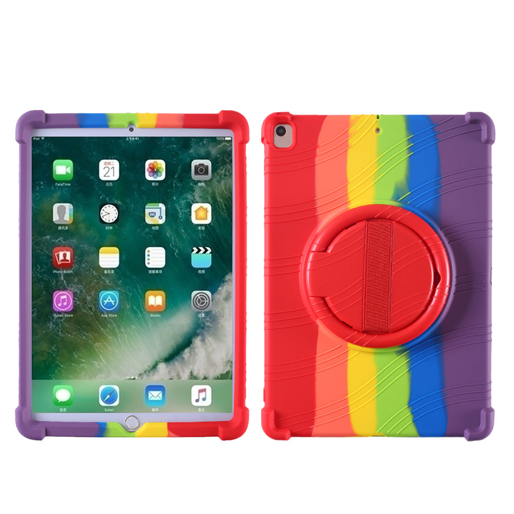 Applicable to 2020 new Apple 10.2 inch protective case tablet A2133 anti-drop bracket silicone protective case Protect cace