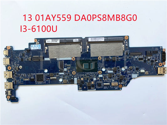 (Shipping fee not include)  motherboard system board 13 01AY559 DA0PS8MB8G0 I3-6100U