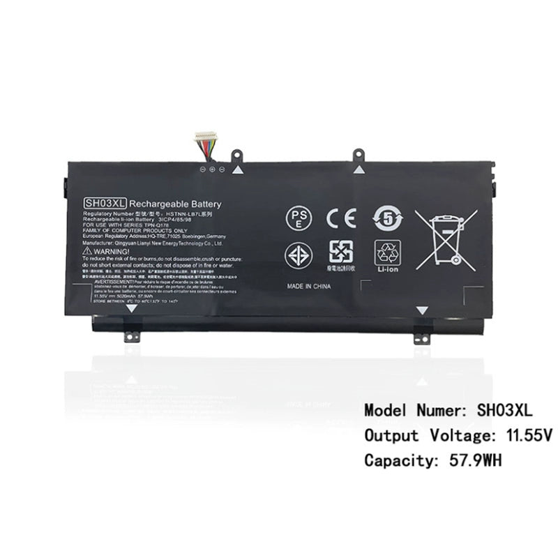 (Shipping fee not include)for惠普 幽灵Spectre x360 TPN-Q178 13-AC033DX replacement  battery  SH03XL