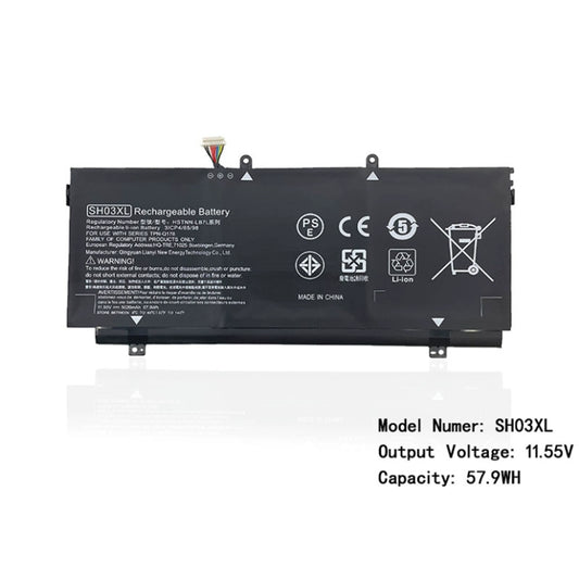 (Shipping fee not include)for惠普 幽灵Spectre x360 TPN-Q178 13-AC033DX replacement  battery  SH03XL