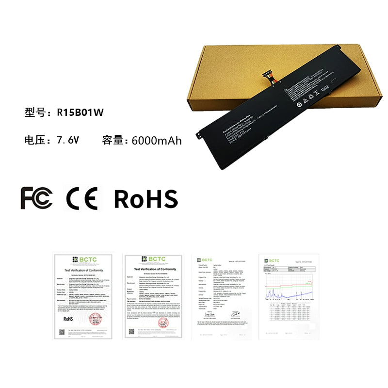 (Shipping fee not include)for小米笔记本PRO 15.6 TM1701 171501-AL AQ   repalcement battery R15B01W