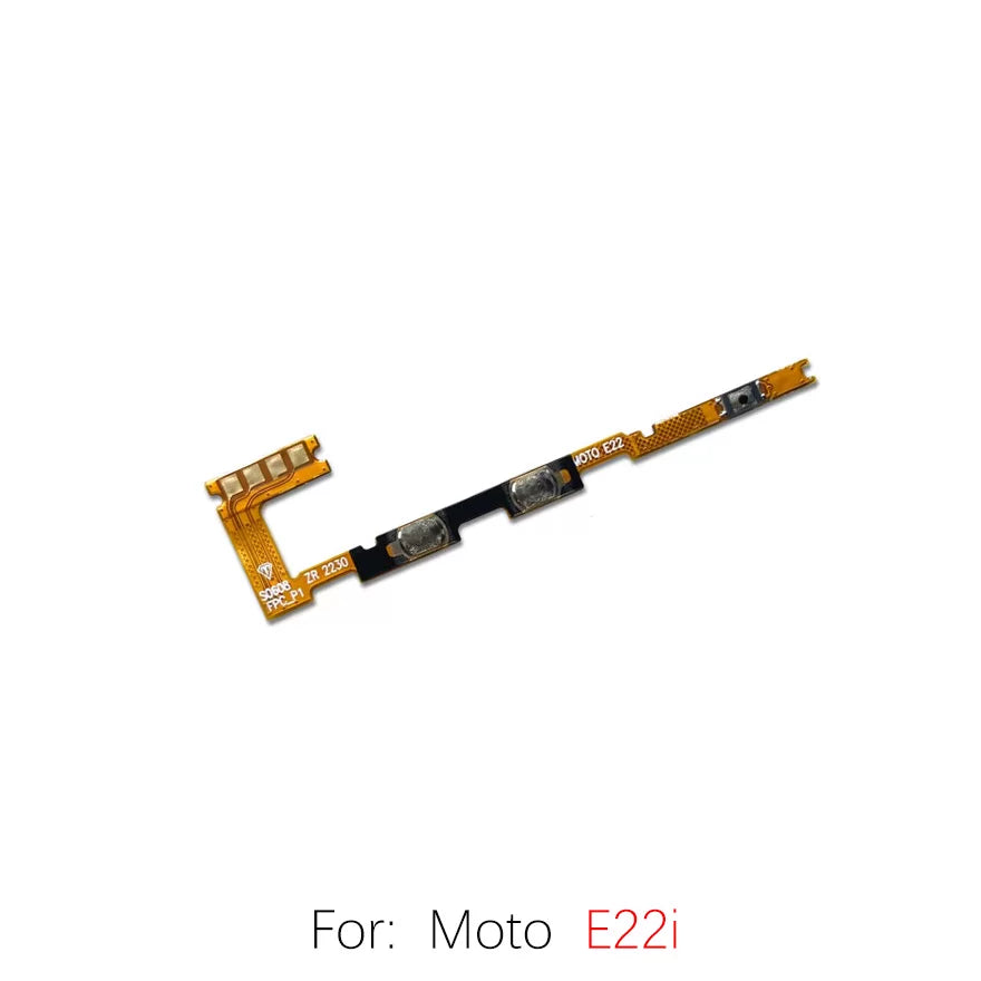 For Motorola E20 E22i E30 E32 E32S E40 Power cable Switch on volume of ribbon flex cable