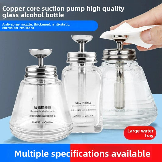 Thickened pressing glass alcohol bottle anti-corrosion washing water mobile phone repair pressing bottle cap automatic Repair tools
