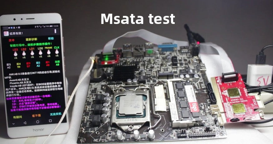 Computer troubleshooting card debugging test card Notebook main board detection card Support USB/PCI/LPC socket Laptop Mobile Phone Repair tools