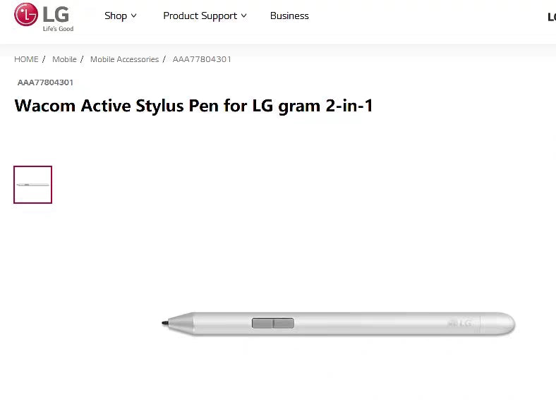 LG gram touch stylus, support AES 2.0 protocol 4096 level pressure, stylus, stylus