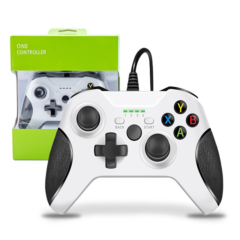 dual motor vibration dual Joystcik Plug and play without setup compatible with X ONE console PC devices Wired gamepad with headphone jack