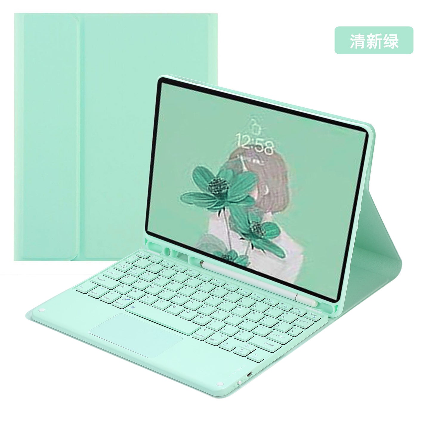 New 2022iPad10 Bluetooth Keyboard Case 10.9 Candy Color Touch Keyboard 10.2 All Inclusive Tablet protective Accessories