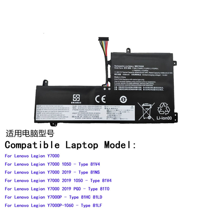 (Shipping fee not include)forFor  Lenovo 拯救者Y7000 Y7000P Y730 Y530-15ICH repalcement battery L17L3PG1