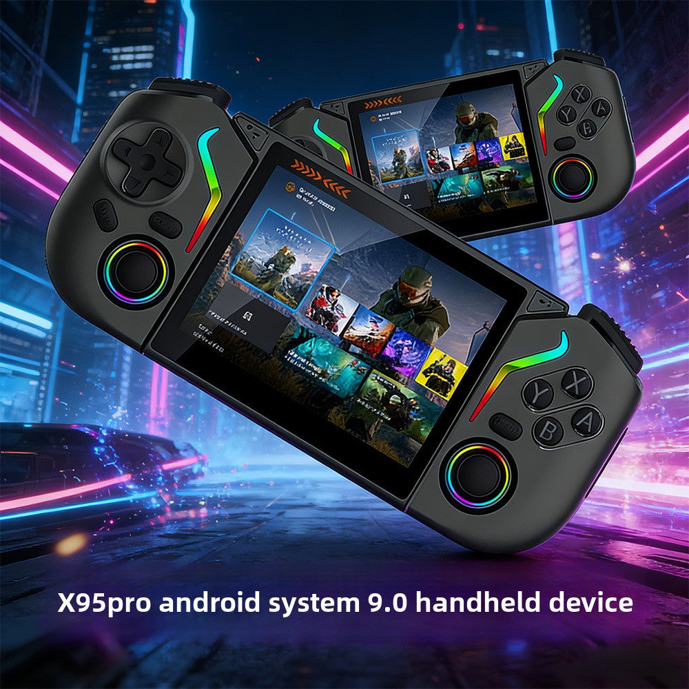 3.5" inch X95 PRO  PSP HD wifi Android 9.0 dual system Retro Handheld Game Console 3000mAh type C rechargable 64GB/128GB Portable Gaming Device  Game Player console