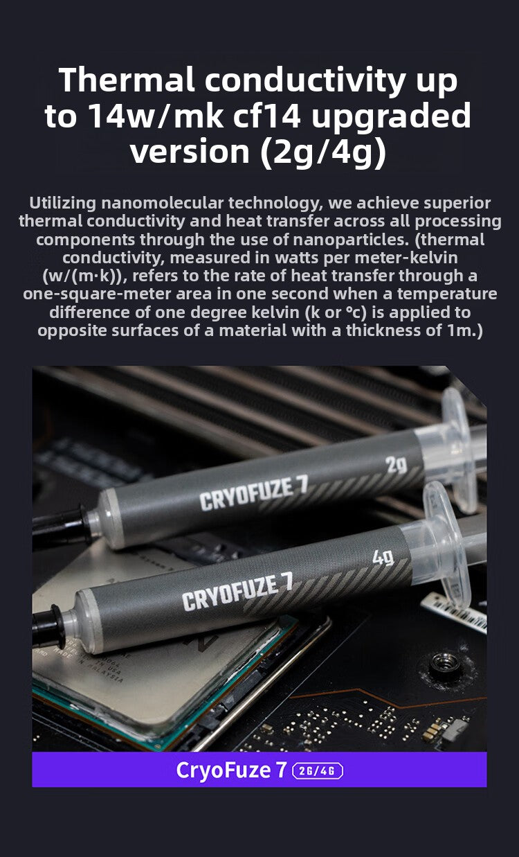 Coolermaster thermal paste CF14 silicone grease, notebook thermal paste heat dissipation glue, graphics card cpu silicone nano, beyond silver repair tools