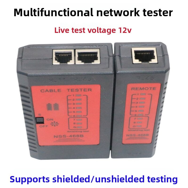 RJ45 RJ11 Cable Tester crystal head network cable tester multi-function line check RJ11 telephone detector line tester network line tester repair tools