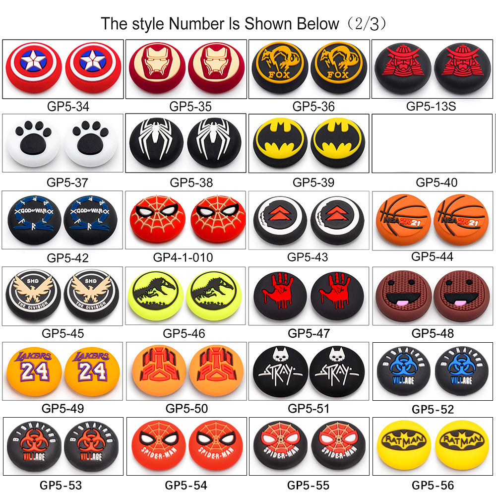 PS5 handle silicone cap PS5 silicone button cap P5 gamepad joystick protective cover, protective cap set