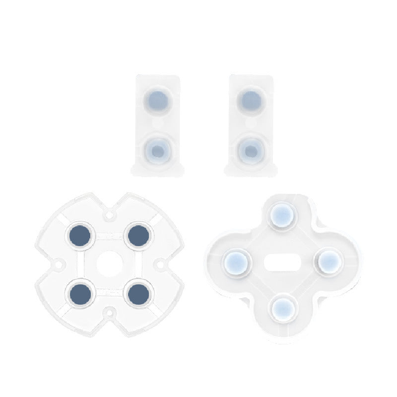 Gamepad conductive glue ps4 handle silicone buttons, suitable for 360 white conductive buttons silicone wholesale