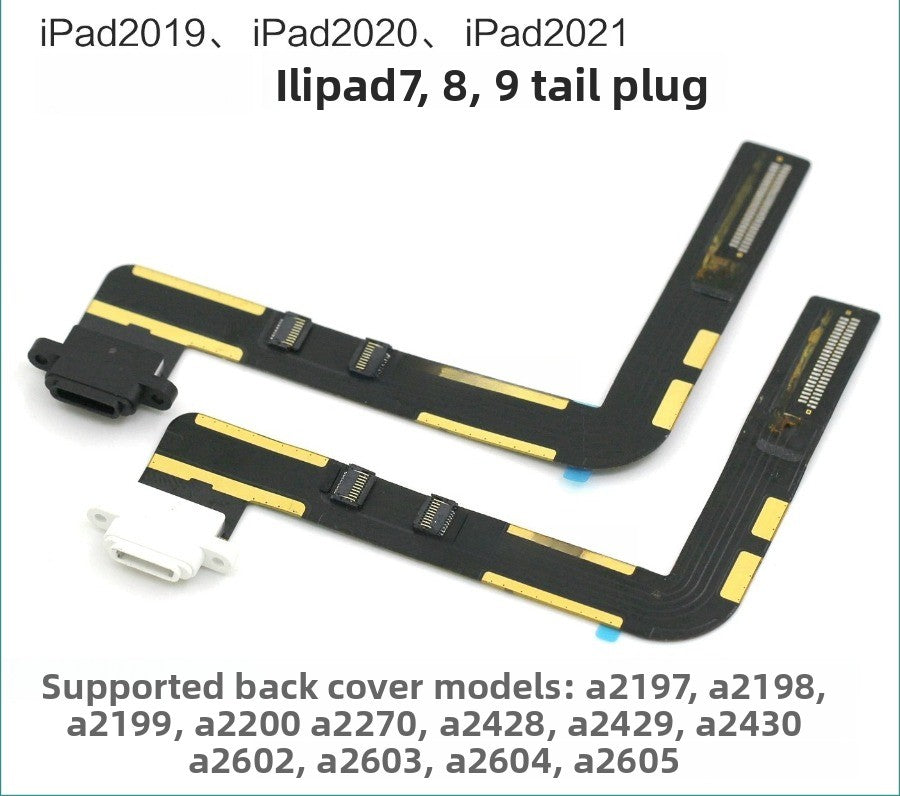 iPad7 tail plug cable iPad8 9 charging port A2197 A2270 A2602 A2200 charging