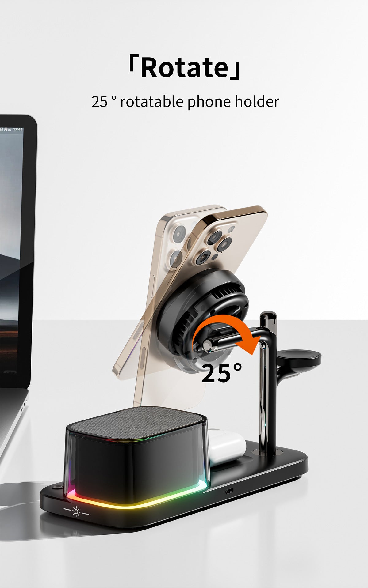 qi2.2 25w wireless charger semiconductor refrigeration wireless charging 3-in-1 bluetooth speaker wireless charging