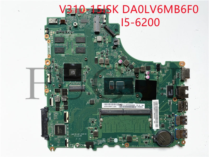 (Shipping fee not include) lenovo motherboard system board V310-15ISK DA0LV6MB6F0 I5-6200 I7-6500U I7-7500U 4GB