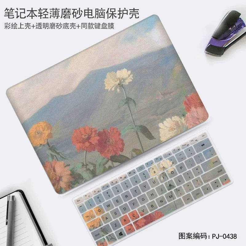 Oil painting wind protective case for Huawei 11 "12" 13 "14" 15 "16" matebook 14 MateBook XPro 16S 13S MateBook D14/SE Honor MagicBook X 15 16 protective case, notebook case film Laptop accessories