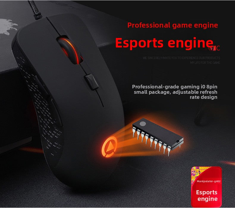Silver carving G402RGB mechanical game mouse, macro programming gun computer accessories usb amzon