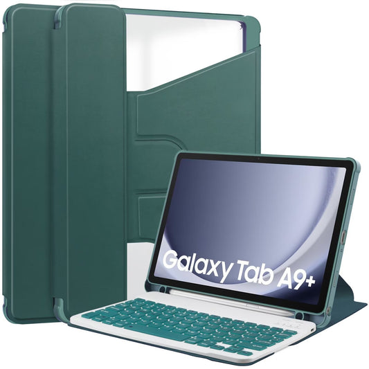 Suitable for Samsung tablet A9 + Bluetooth keyboard case X210/216B 360 ° rotating acrylic bracket protective Accessories