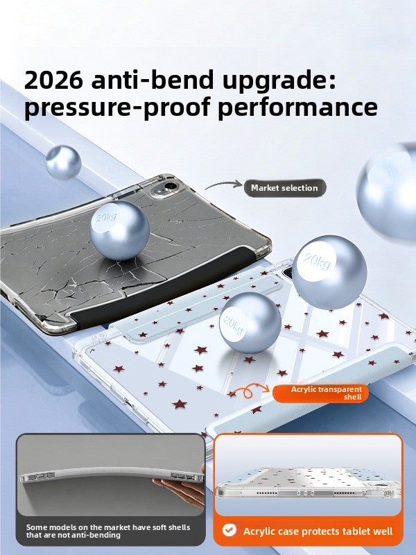 For 2026 new huawei matepad 11.5" s tablet case air12 protective case matepad11 with pen slot pro12.2 anti-drop se light and thin 10.4 acrylic gypsy 11.5 Tablet Accessories