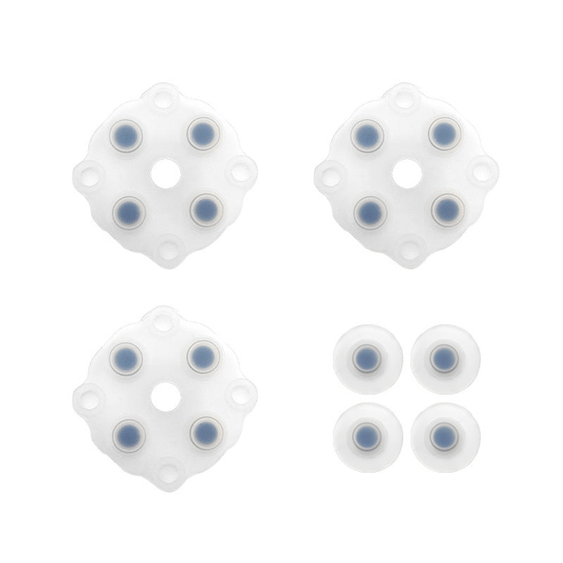 Gamepad conductive glue ps4 handle silicone buttons, suitable for 360 white conductive buttons silicone wholesale