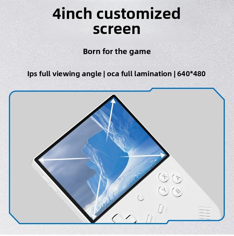 4" inch RG40XXV IPS HD RGB joystick 3200mAh rechargable Linux 64 Support screen projection games Handheld Game Player console ambient light retro portable handheld
