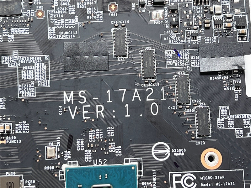 (Shipping fee not include) MSI Motherboard system board  MS-17A21 VER:1.0 SR32P i7-7820HK