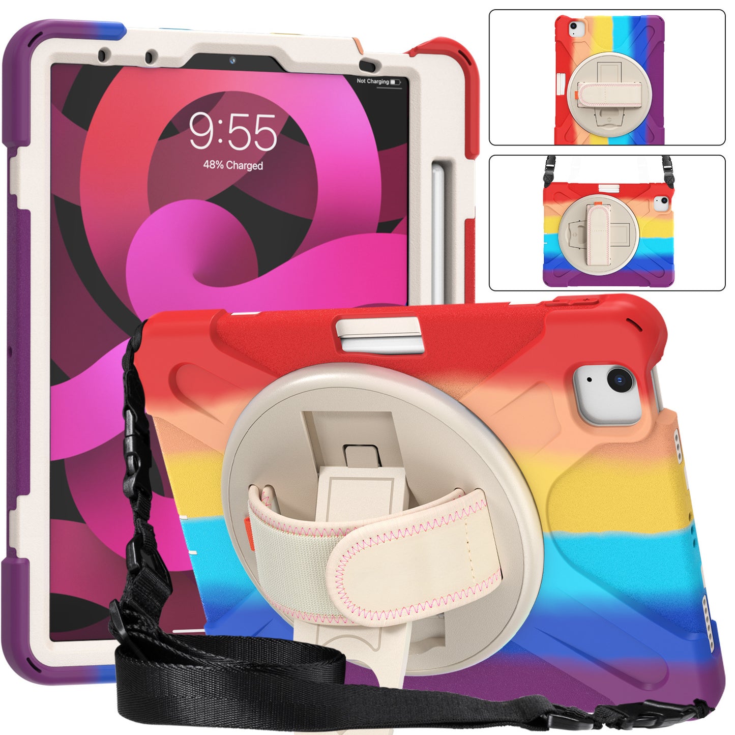 For iPad 10.9 Tablet Case Colorful iPad 10.2 Pirate King Anti-drop air5/4 Stand Case protective Accessories