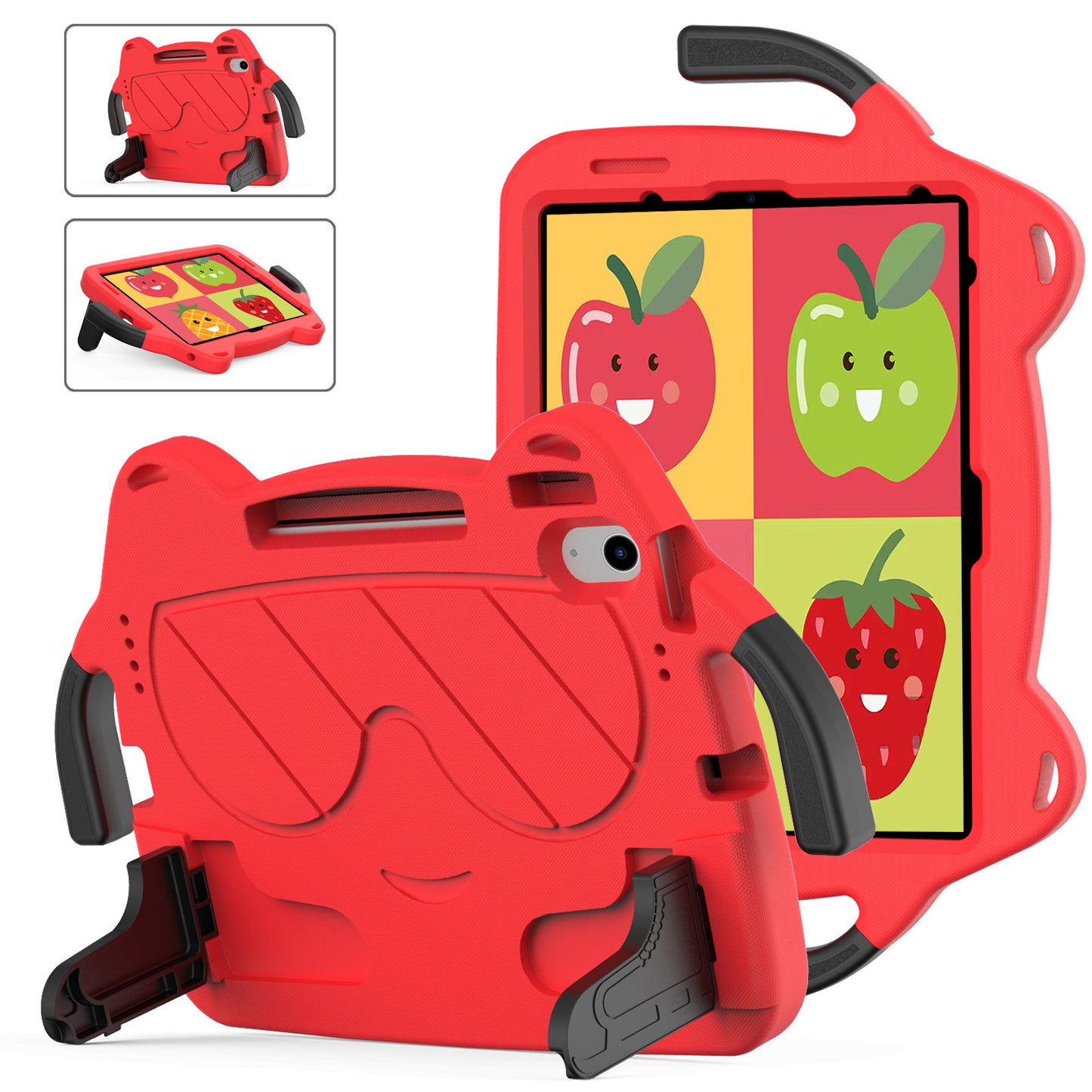 For iPad10 Flat Case Air4/5 Handle Holder Pro11 Children's Anti-Drop 10.2 Protective Cover 10.5 protective Accessories