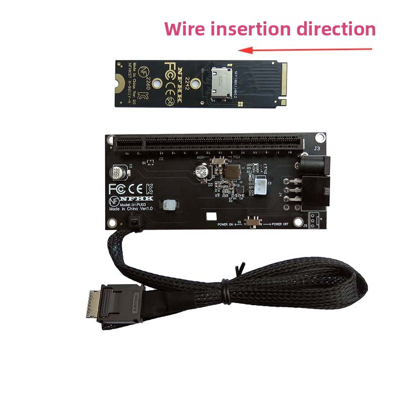 Server Power Supply NVMe M.2 to Oculink SFF-8612 External Graphics eGPU Adapter Repair Tools