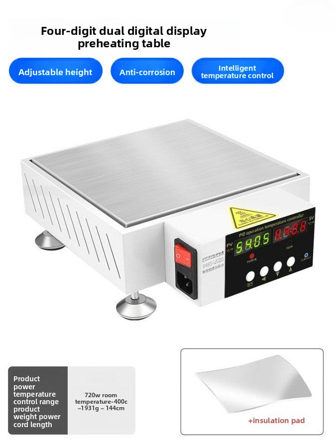 Constant temperature heating station, mobile phone repair, screen removal, LED lamp bead removal and soldering station, heating plate welding BGA preheating station