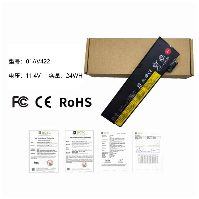 (Shipping fee not include)forFor  Lenovo T470 T570 T480 P51S P52S A475 485 01AV422  repalcement battery 61