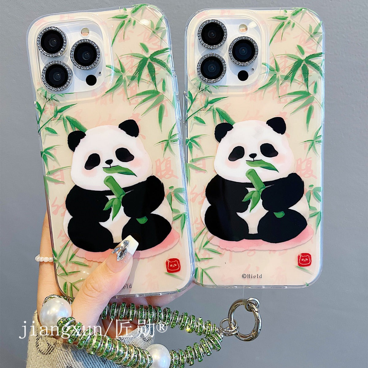 Accessories for iphone15 mobile phone case 13/14 fun small fresh cute panda 14pro apple 15promax tide