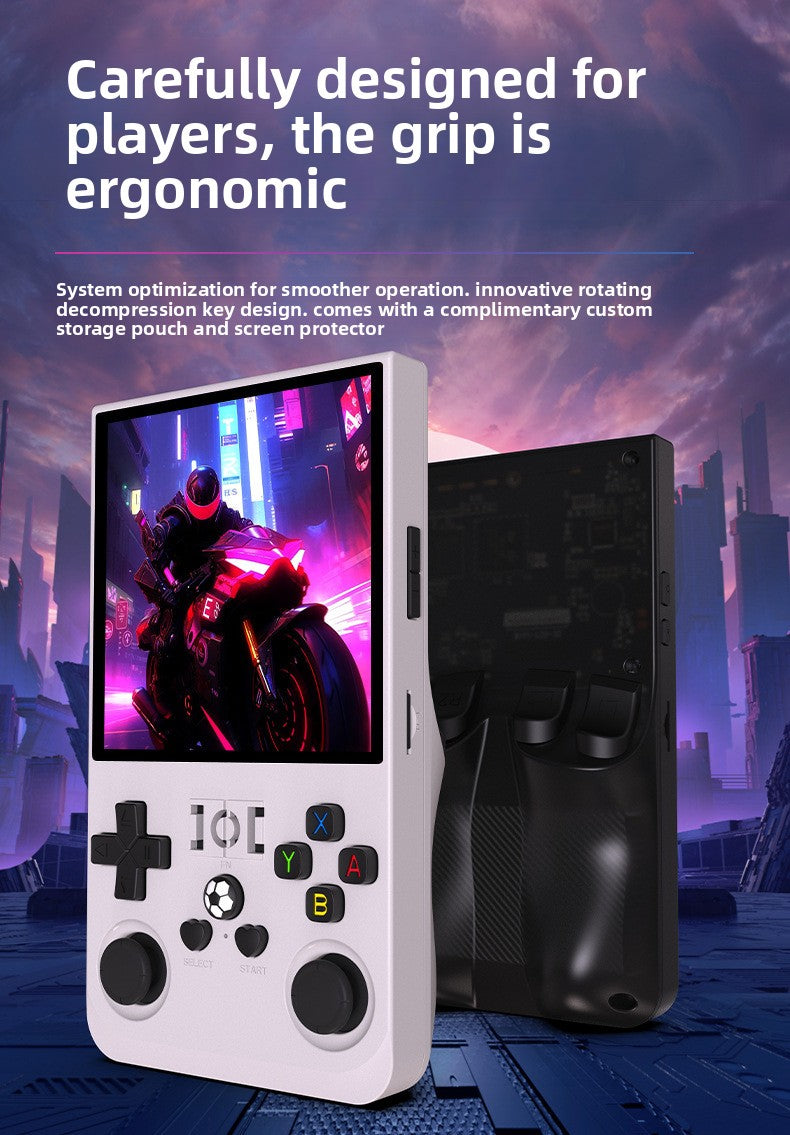 4"inch R36max IPS HD PSP Linux 4000mAh type C rechargable 2.4G Support wireless gamepad Ultra-Thin games Handheld Game Player consolepsp retro dual system