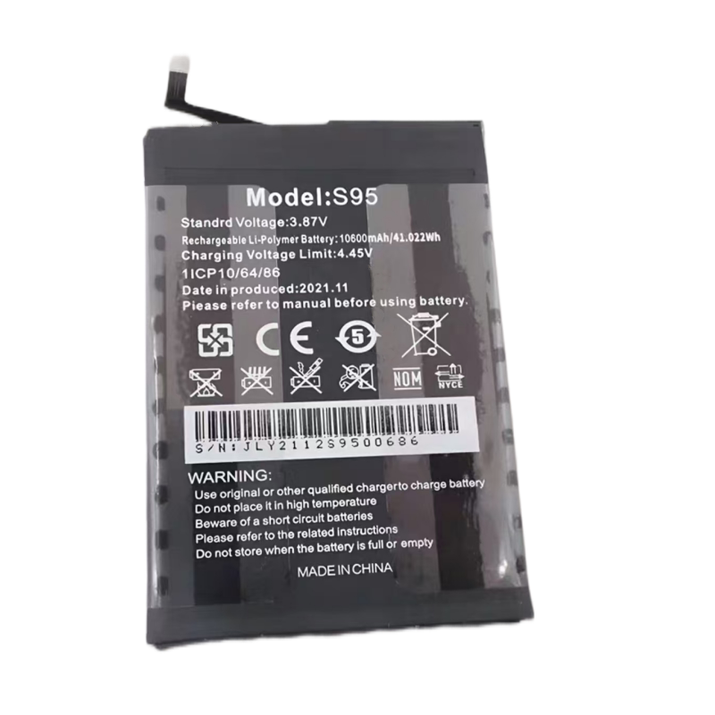 Oukitel WP16 mobile phone battery Oukitel S95 built-in battery 10600mAh Oukitel phone repair parts