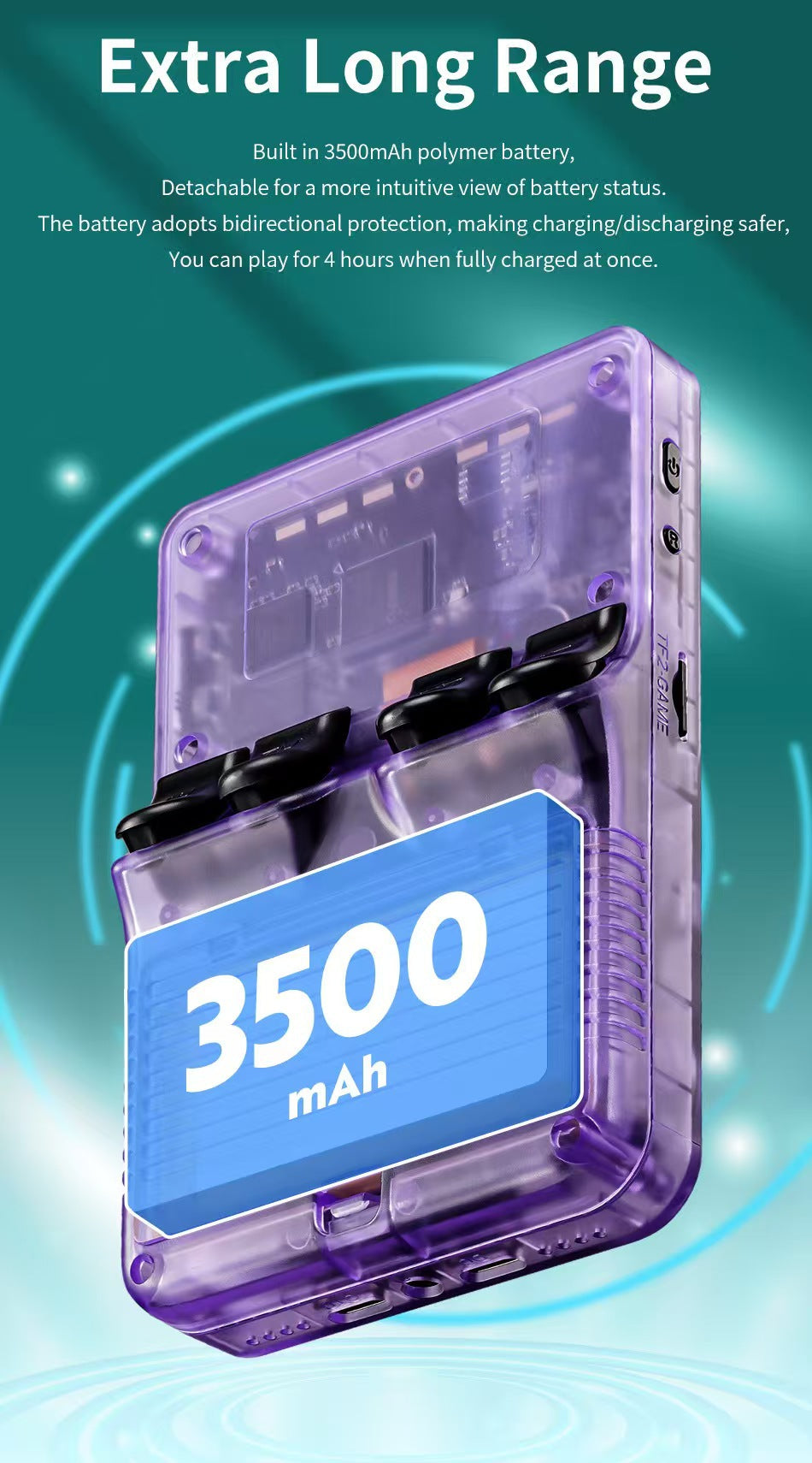 3.5" inch R36S Retro Handheld Game Console 1020mAh 64GB/128GB Portable Gaming Device with Built-in Games