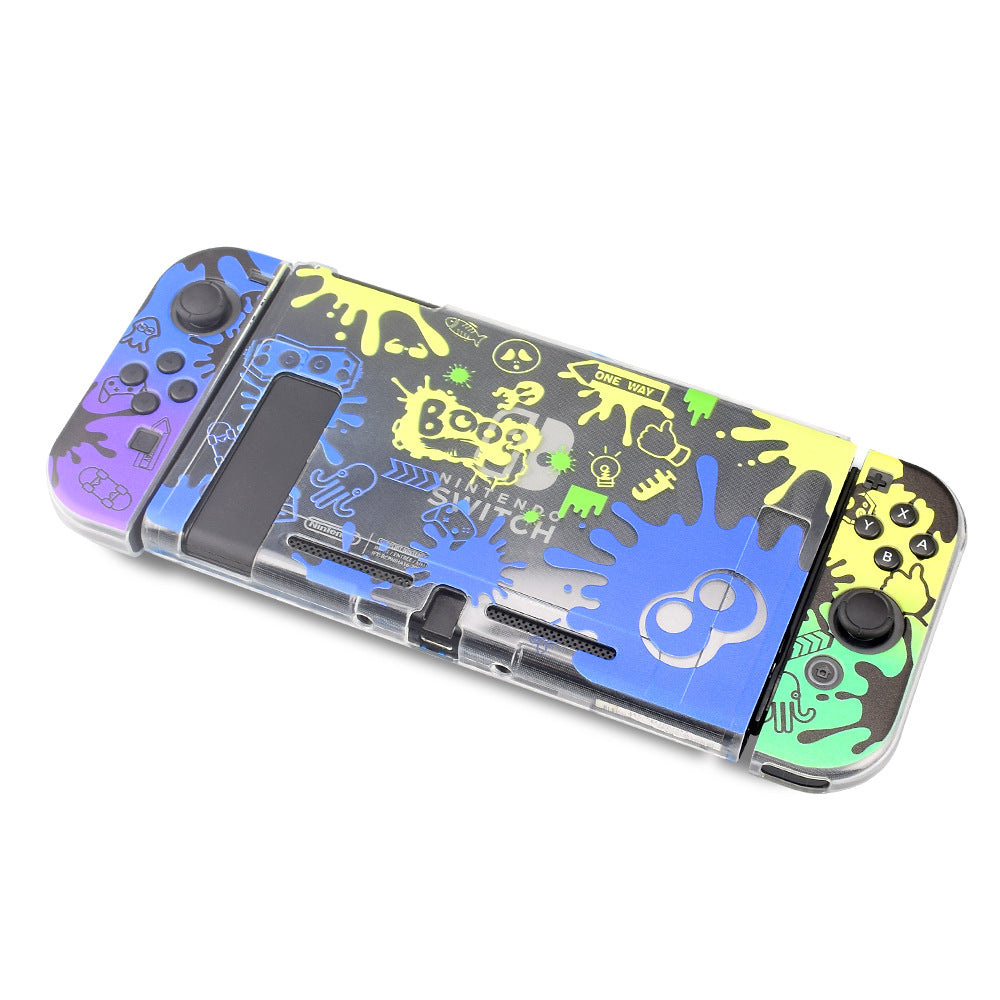 Suitable for Nintendo switch OLED protective case switch game console protective case PC color case UV pattern