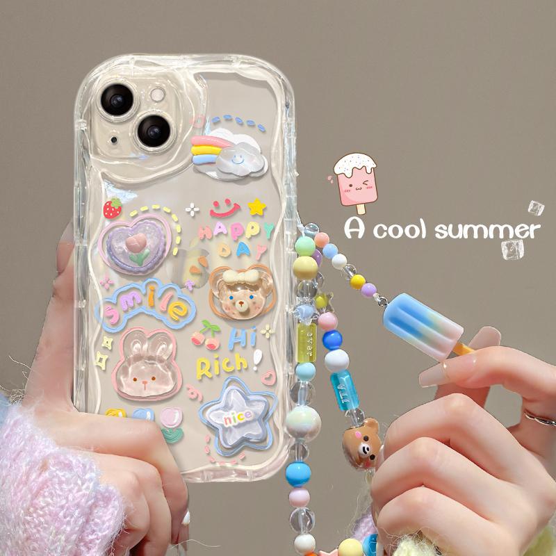 Accessories Transparent cloud Apple 14 mobile phone case Huawei iPhone13 new 12 transparent heat dissipation ProMax airbag 14P