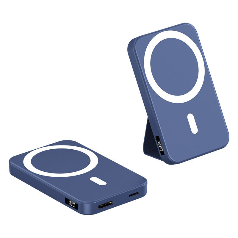 Magnetic fast charging power bank wireless with bracket mini mobile power supply