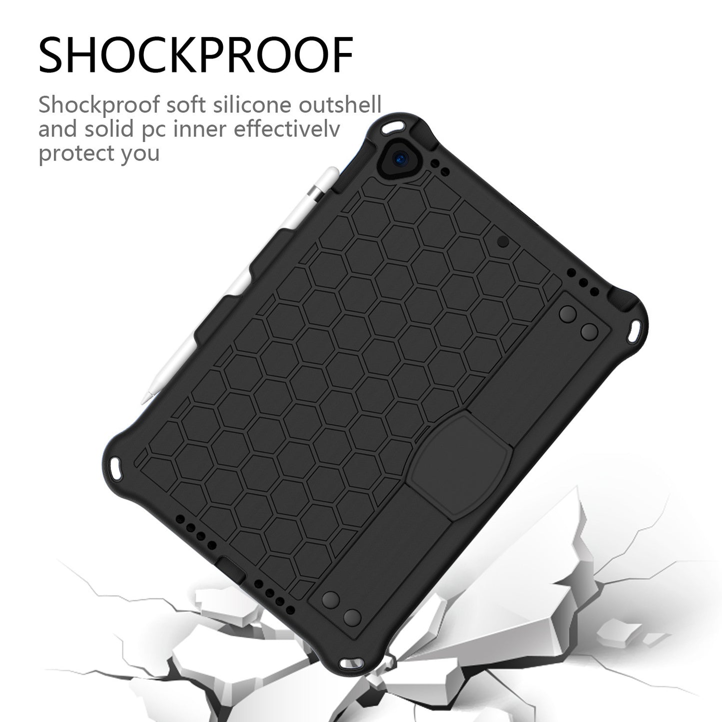 For iPad Air5 10.9 Honeycomb Case ipad9.7 Strap 10.2 Flat Case mini6 Anti-drop Case protective Accessories