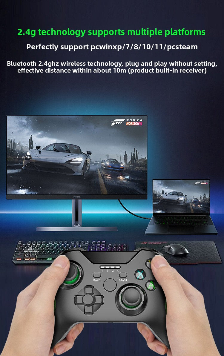 2.4G wireless gamepad with vibration function PC computer controller supports steam black myth Wukong