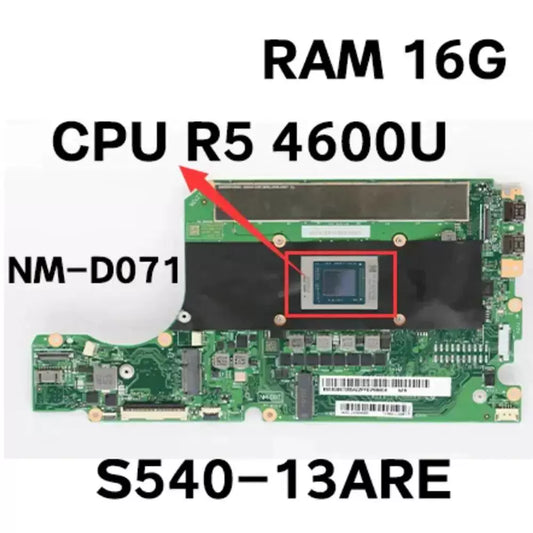 5B20S72588 Lenovo ideapad S540-13ARE main board NM-D071 R5-4600 16G
